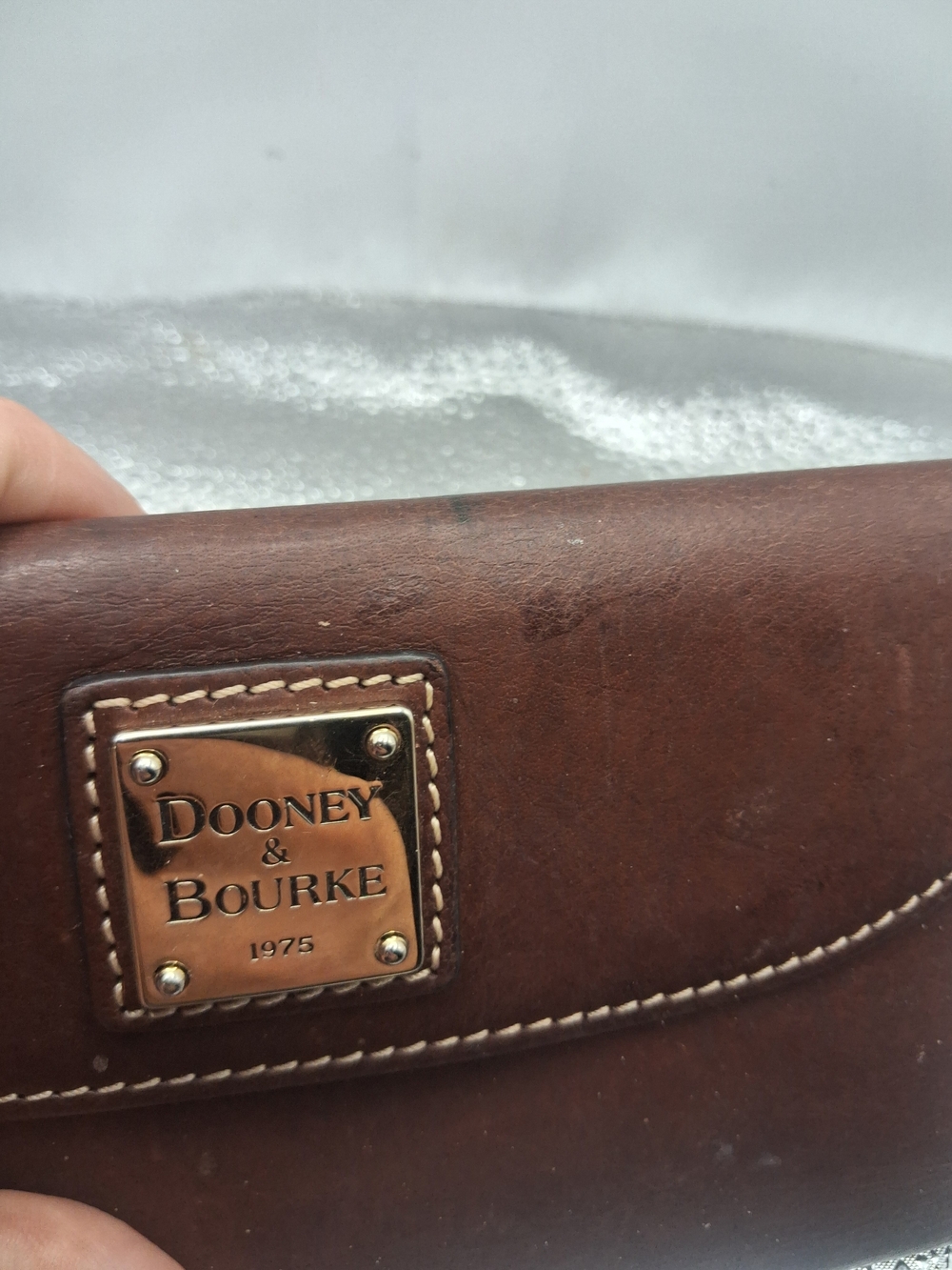 Dooney & Bourke Brown Leather Wallet - Picture 3 of 12